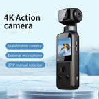 Cámara Digital de Bolsillo 4K – Rotación 270°, WiFi, Estabilización y Grabación en Movimiento
