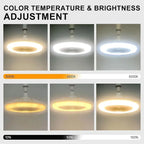 lámparas‑ventilador de techo LED multifuncionales con control remoto