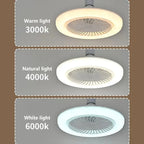 lámparas‑ventilador de techo LED multifuncionales con control remoto
