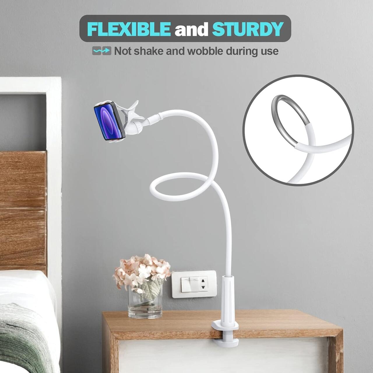 soportes de brazo flexible tipo “lazy arm” para escritorio