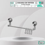Perchero con ventosa